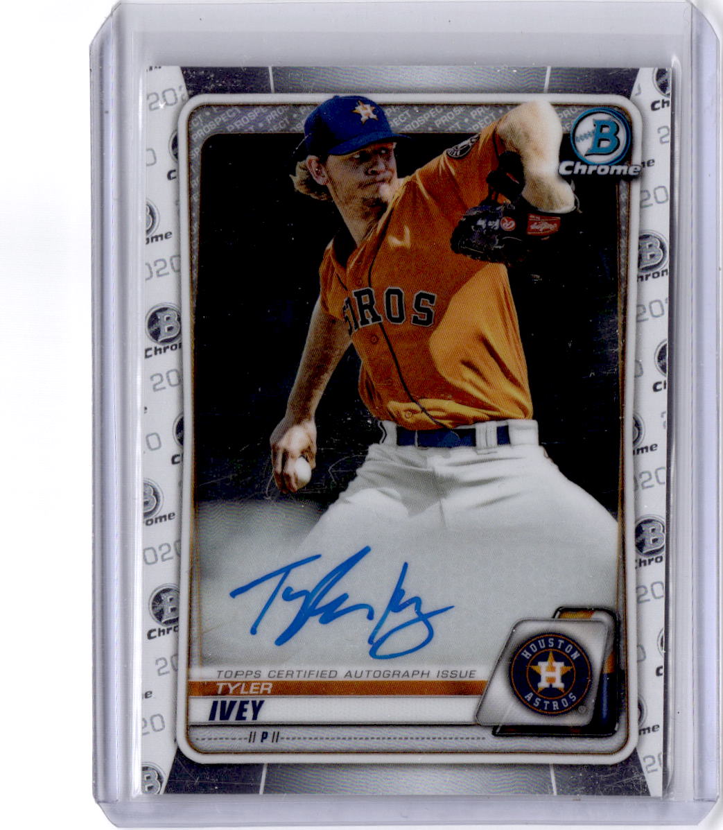 2020 Bowman Chrome #CPA-TI Tyler Ivey Prospect Autographs
