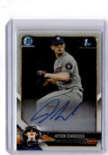 2018 Bowman Draft #CDA-JSC Jayson Schroeder Chrome Draft Pick Autographs