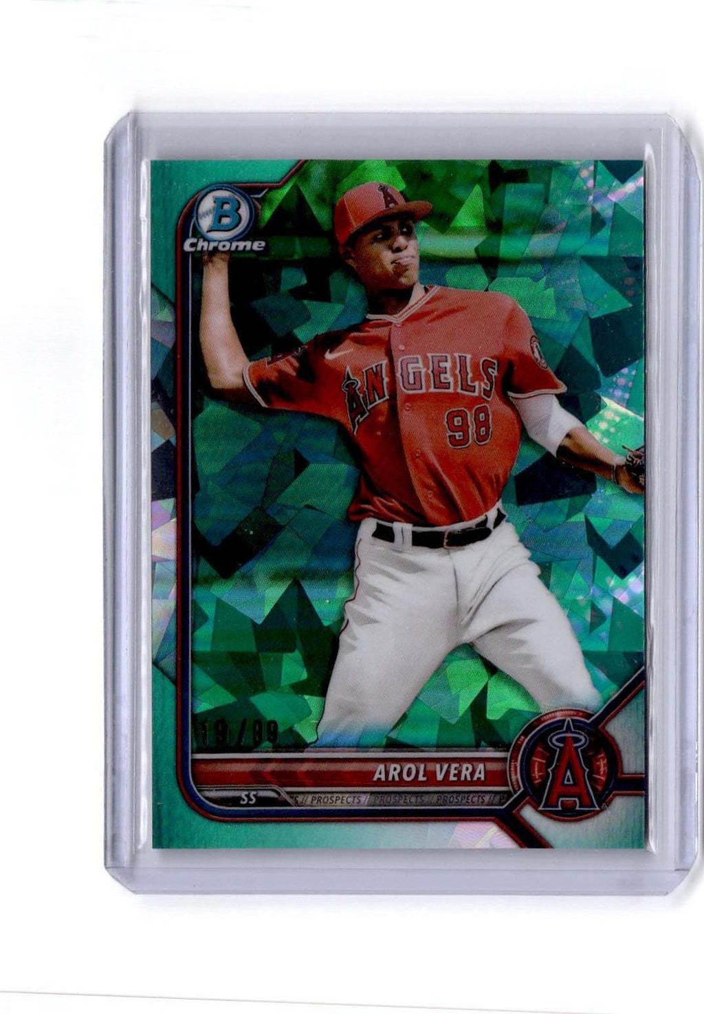 2022 Bowman Chrome Sapphire Edition #BCP-177 Arol Vera Prospects Aqua #/99