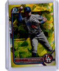 2022 Bowman Chrome Sapphire Edition #BCP-239 Wilman Diaz Prospects Yellow #/50