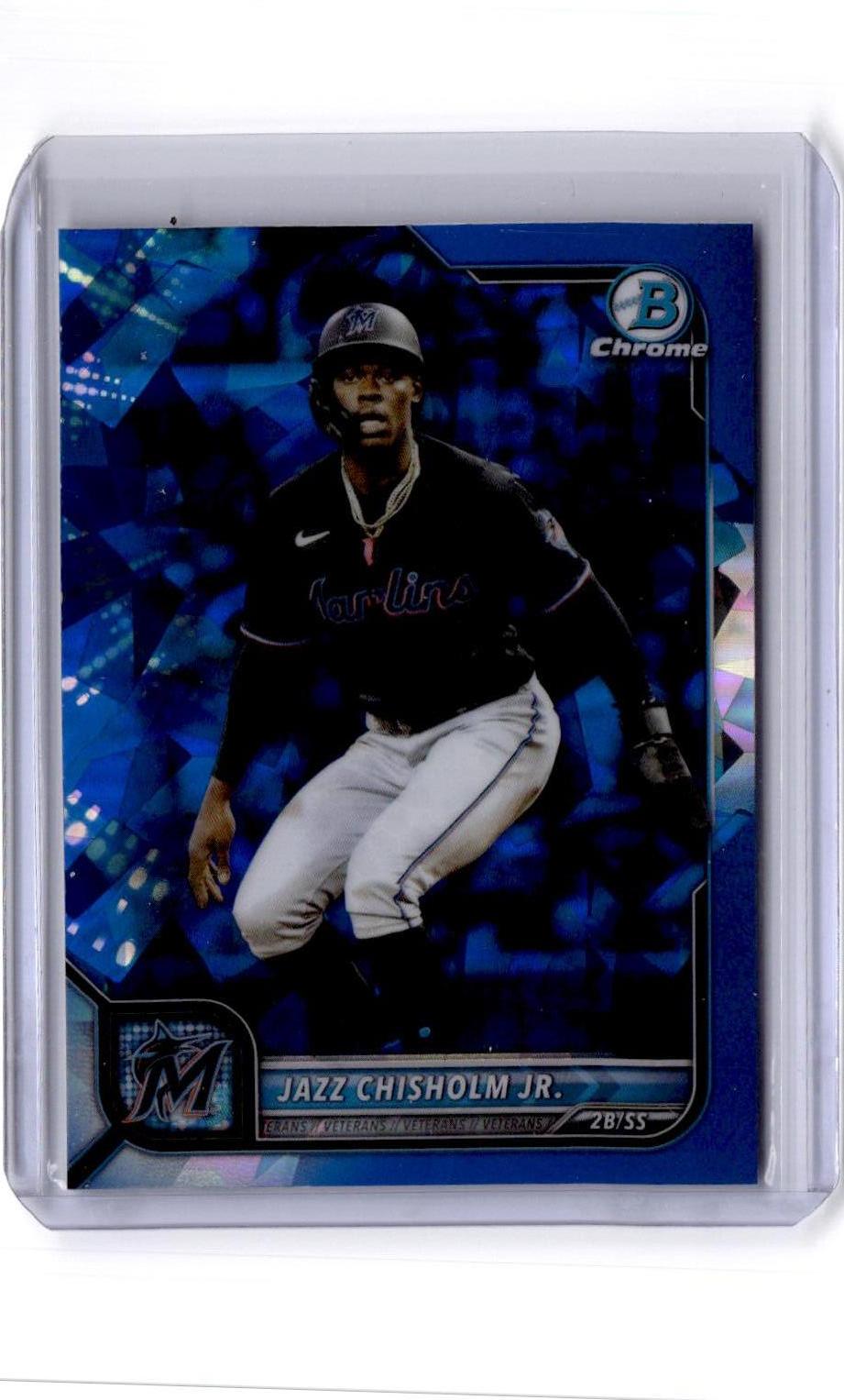 2022 Bowman Chrome Sapphire Edition #61 Jazz Chisholm Jr.