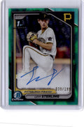 2024 Bowman Draft #CPA-LS Levi Sterling Chrome Prospect Autographs Aqua Lava/199