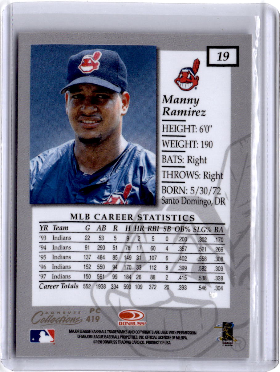 1998 Donruss Collections Elite #419 Manny Ramirez