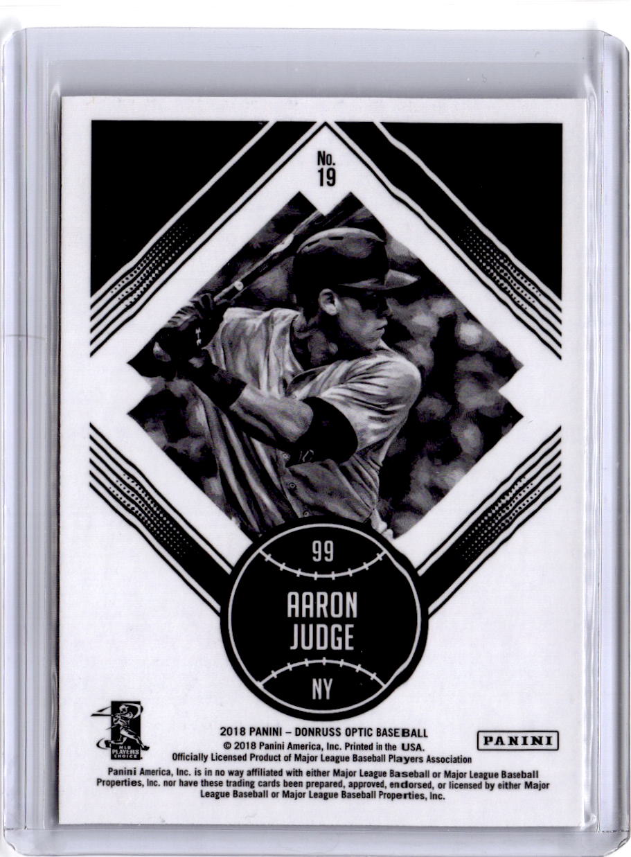 2018 Donruss Optic #19 Aaron Judge