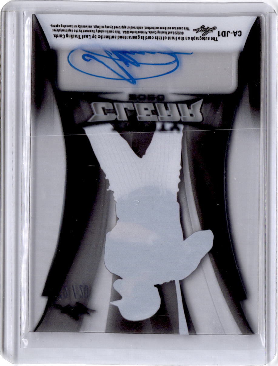 2020 Leaf Trinity - Clear Autographs Green #CA-JD1 Jasson Dominguez