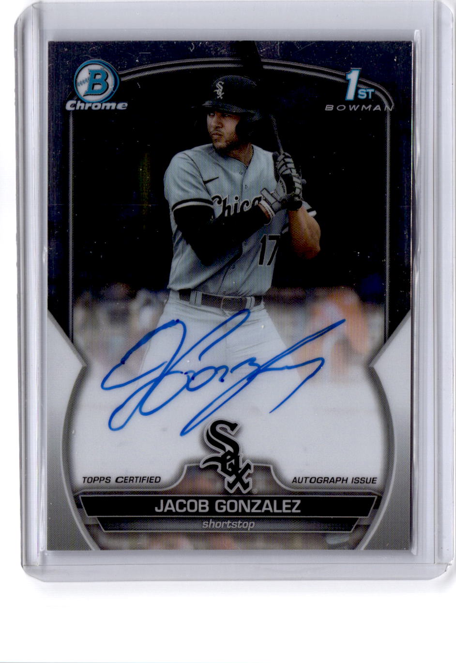 2023 Bowman Draft #CDA-JGO Jacob Gonzalez Chrome Prospect Autographs