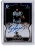 2023 Bowman Draft #CDA-JGO Jacob Gonzalez Chrome Prospect Autographs