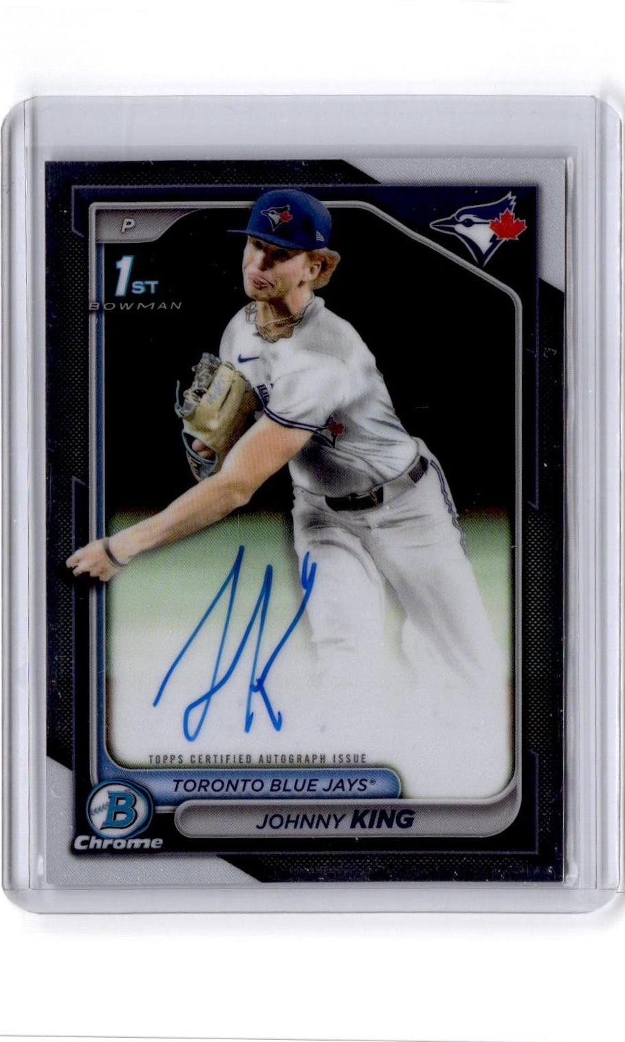 2024 Bowman Draft #CPA-JKI Johnny King Chrome Prospect Autographs