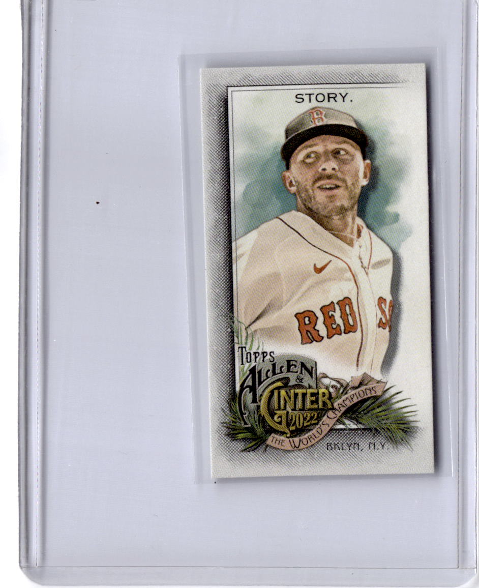 2022 Topps Allen & Ginter #118 Trevor Story Mini Brooklyn Back #/25