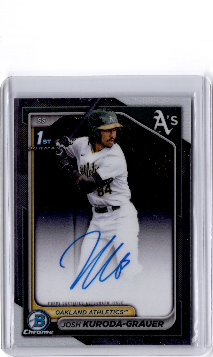 2024 Bowman Draft #CPA-JK Josh Kuroda-Grauer Chrome Prospect Autographs