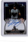 2023 Bowman Draft #CDA-JGO Jacob Gonzalez Chrome Prospect Autographs