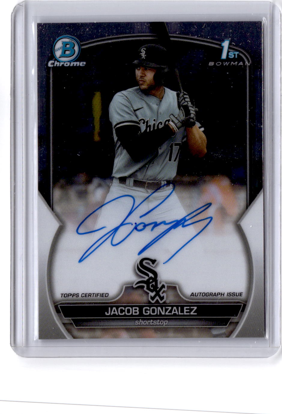 2023 Bowman Draft #CDA-JGO Jacob Gonzalez Chrome Prospect Autographs