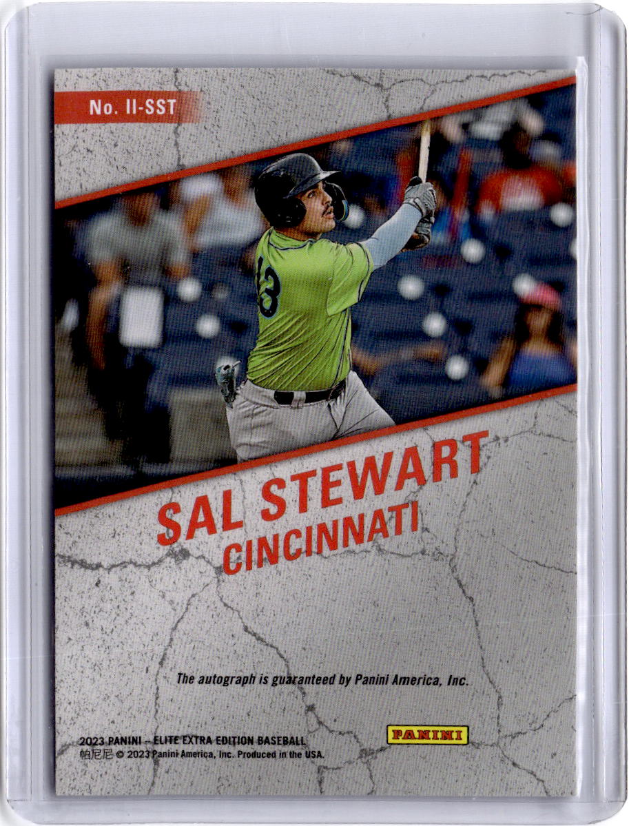 2023 Panini Elite Extra Edition Sal Stewart Impact Impressions Signatures