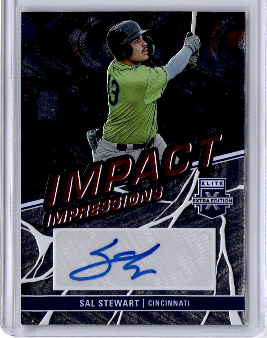 2023 Panini Elite Extra Edition Sal Stewart Impact Impressions Signatures