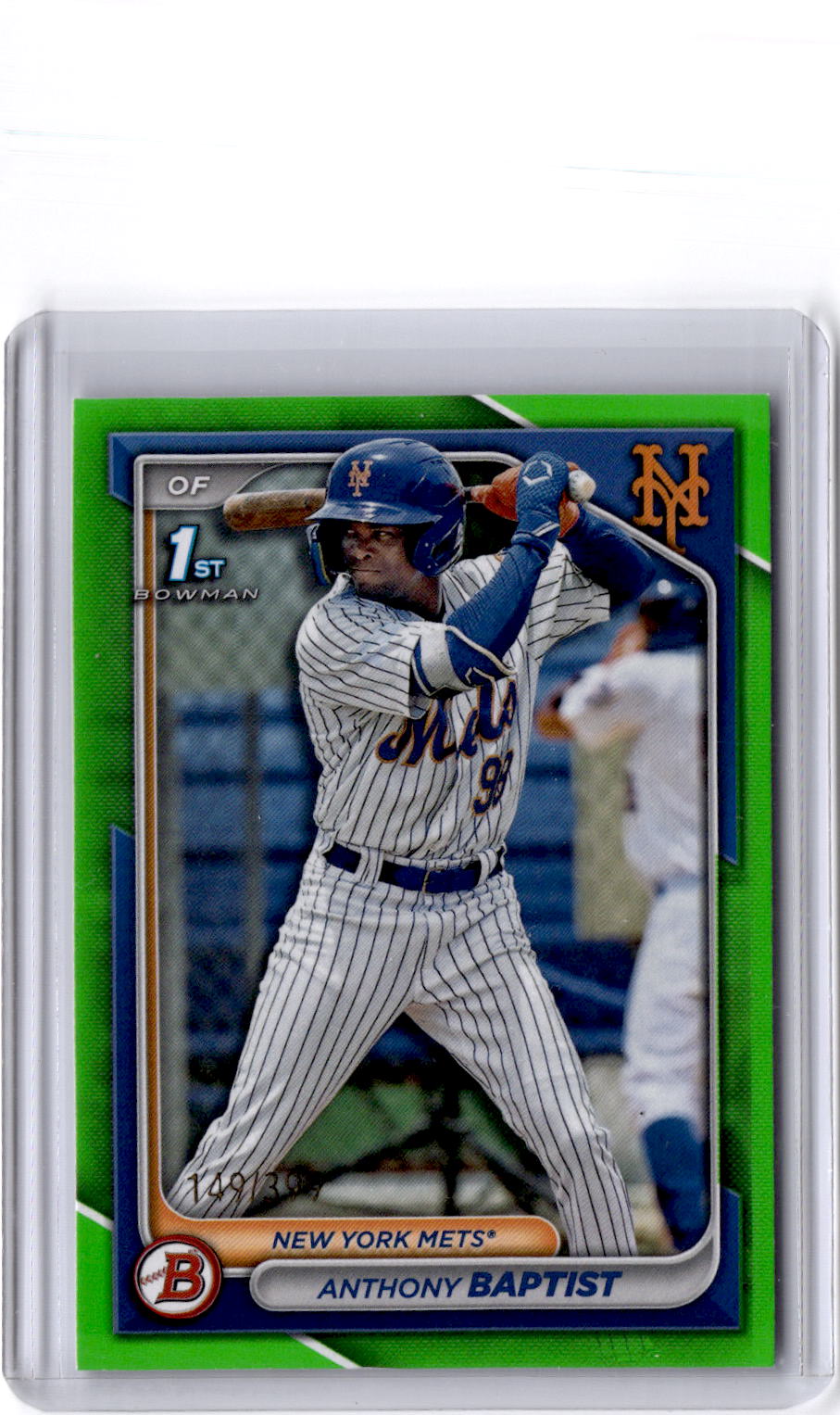 2024 Bowman #BP-141 Anthony Baptist Prospects Neon Green #/399