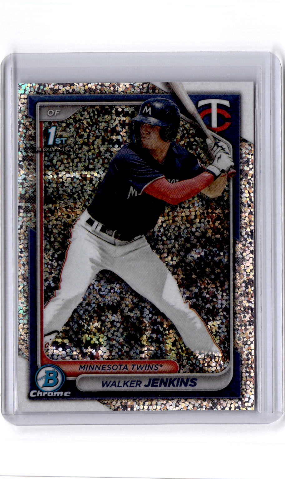 2024 Bowman #BCP-43 Walker Jenkins Chrome Prospects Speckle Refractors #/299
