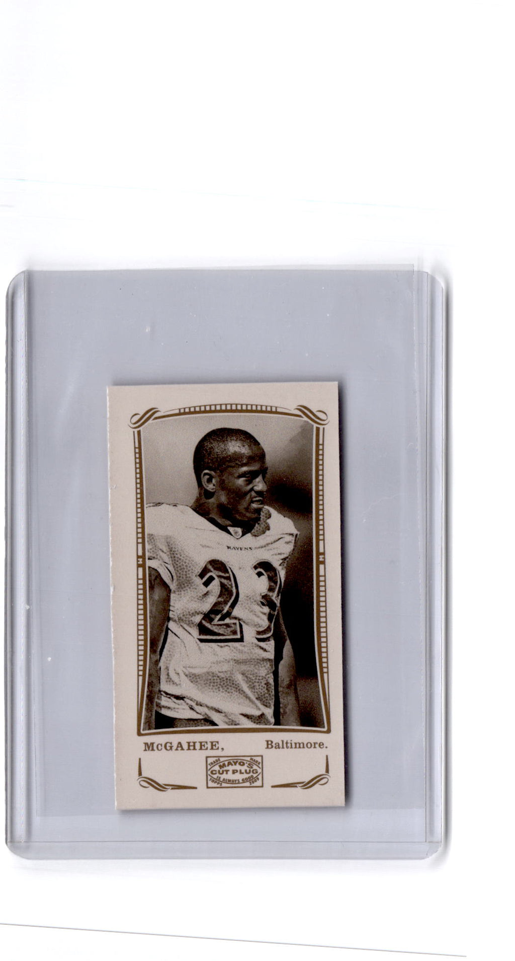 2008 Topps Mayo #67 Willis McGahee Mini Harvard Red Backs #/25