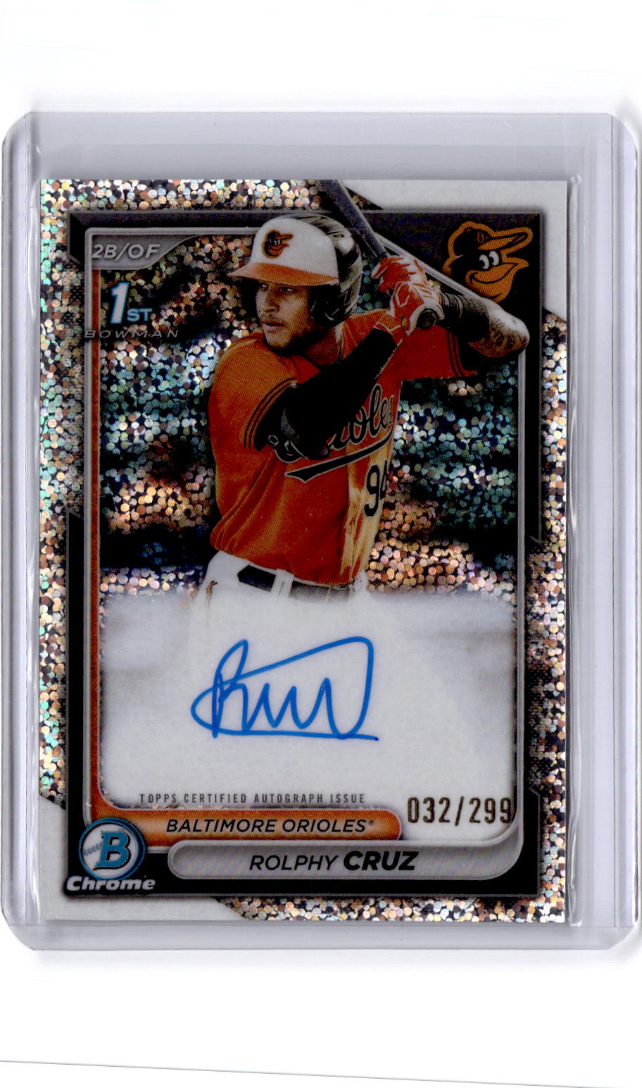 2024 Bowman Rolphy Cruz Chrome Autographs Mini Diamond Refractors /299