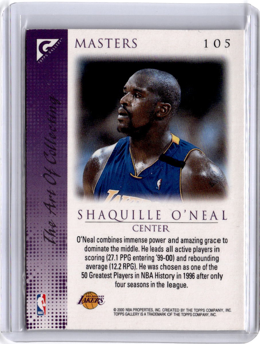 1999-00 Topps Gallery #105 Shaquille O'Neal