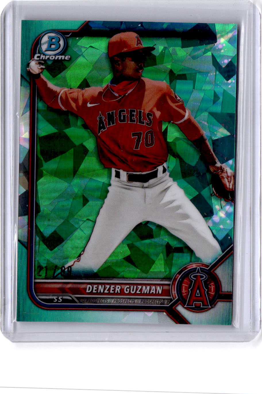 2022 Bowman Chrome Sapphire Edition #BCP-220 Denzer Guzman Prospects Aqua #/99