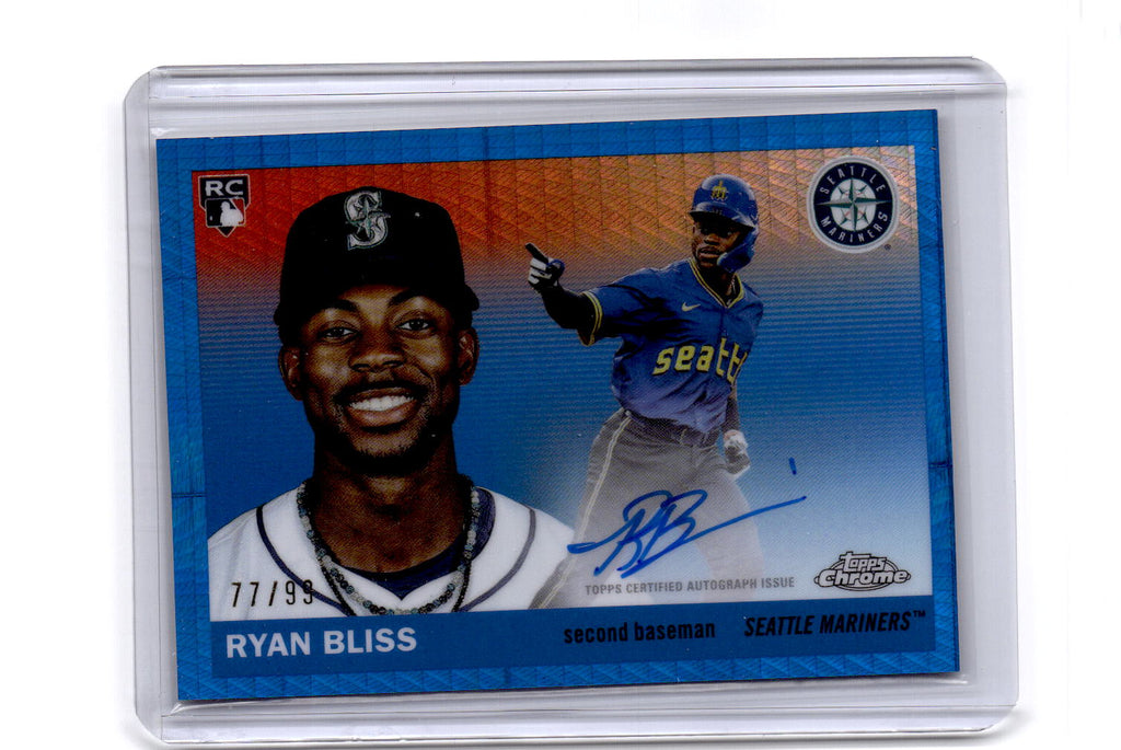 2025 Topps Chrome Platinum  Ryan Bliss Autographs Blue Prism Refractors #/99