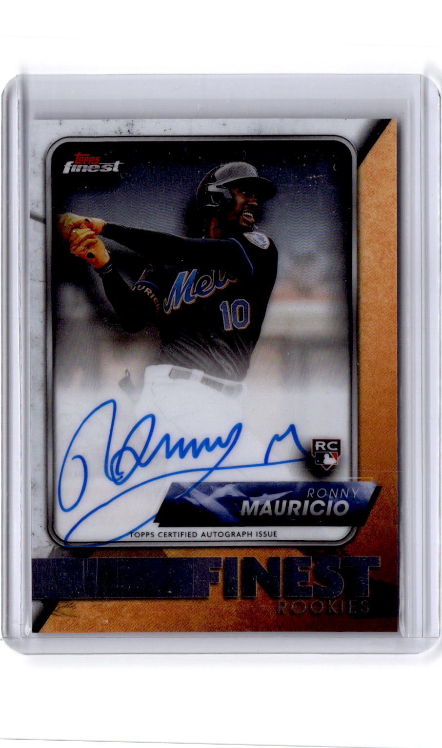 2024 Finest #FR-RM Ronny Mauricio Finest Rookies Design Variations Autographs