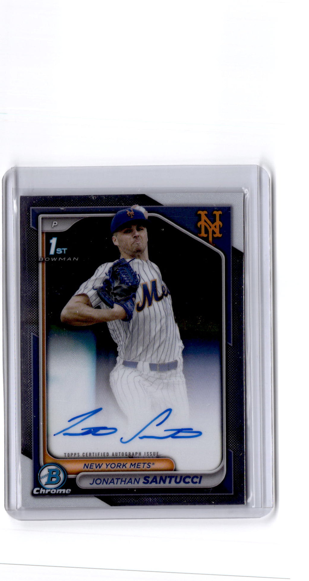 2024 Bowman Draft #CPA-JS Jonathan Santucci Chrome Prospect Autographs