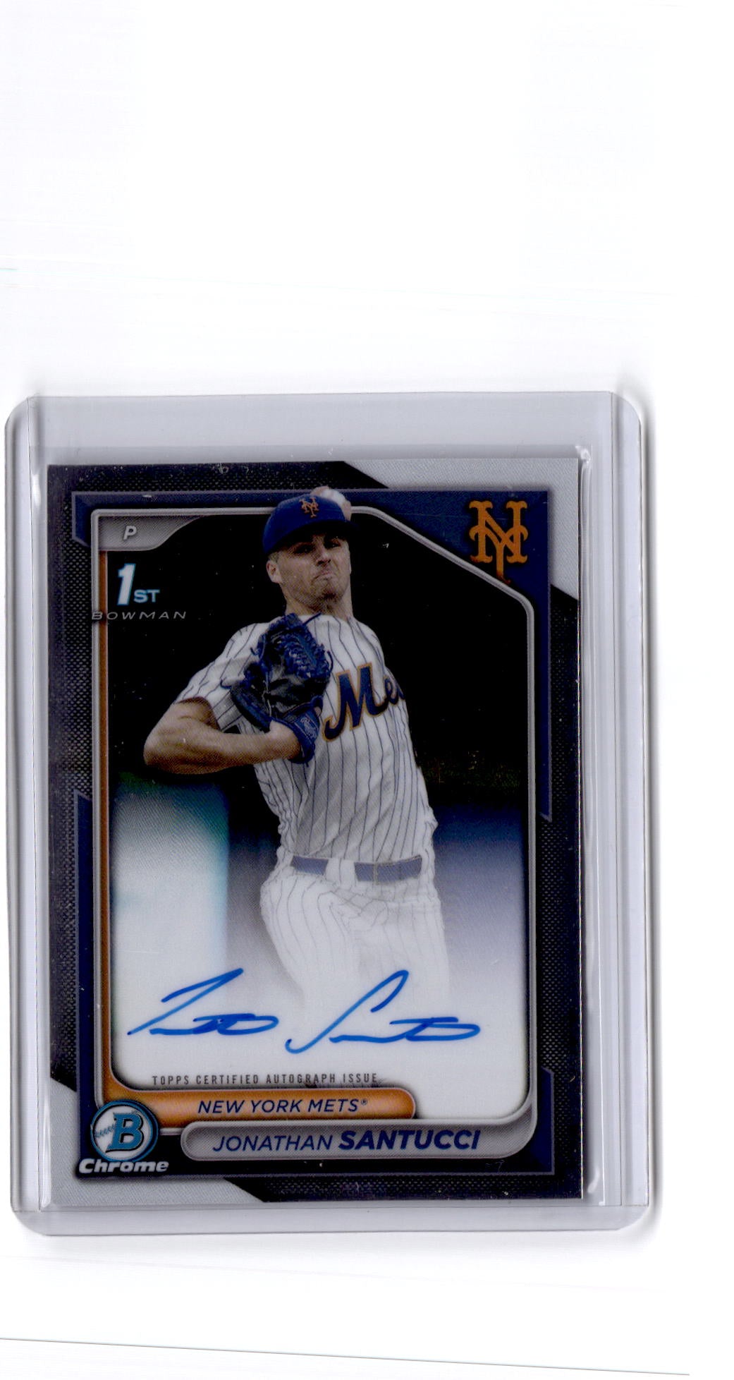 2024 Bowman Draft #CPA-JS Jonathan Santucci Chrome Prospect Autographs