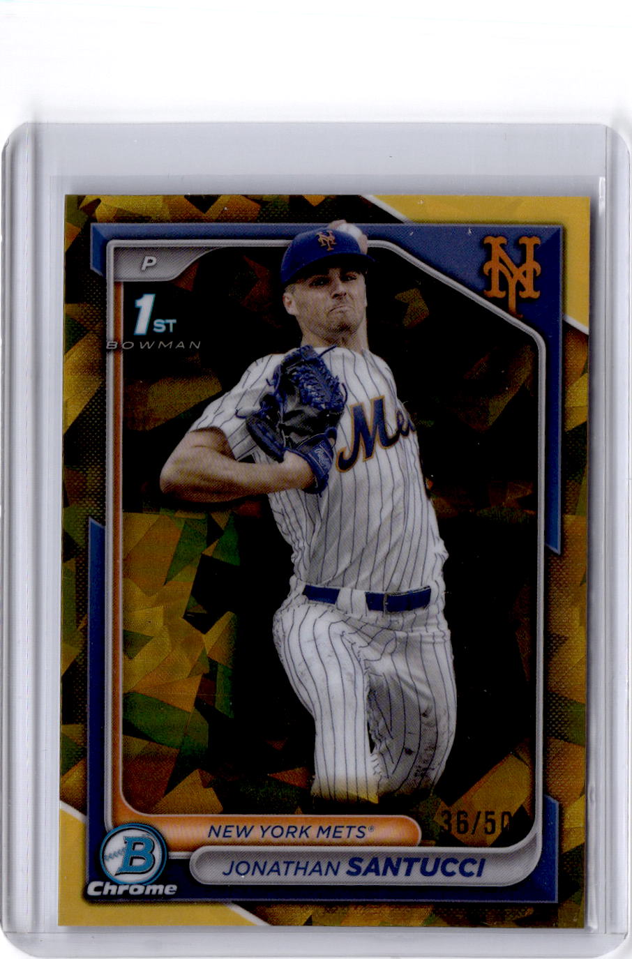 2024 Bowman Draft Sapphire Edition #BDC-65 Jonathan Santucci Gold #/50
