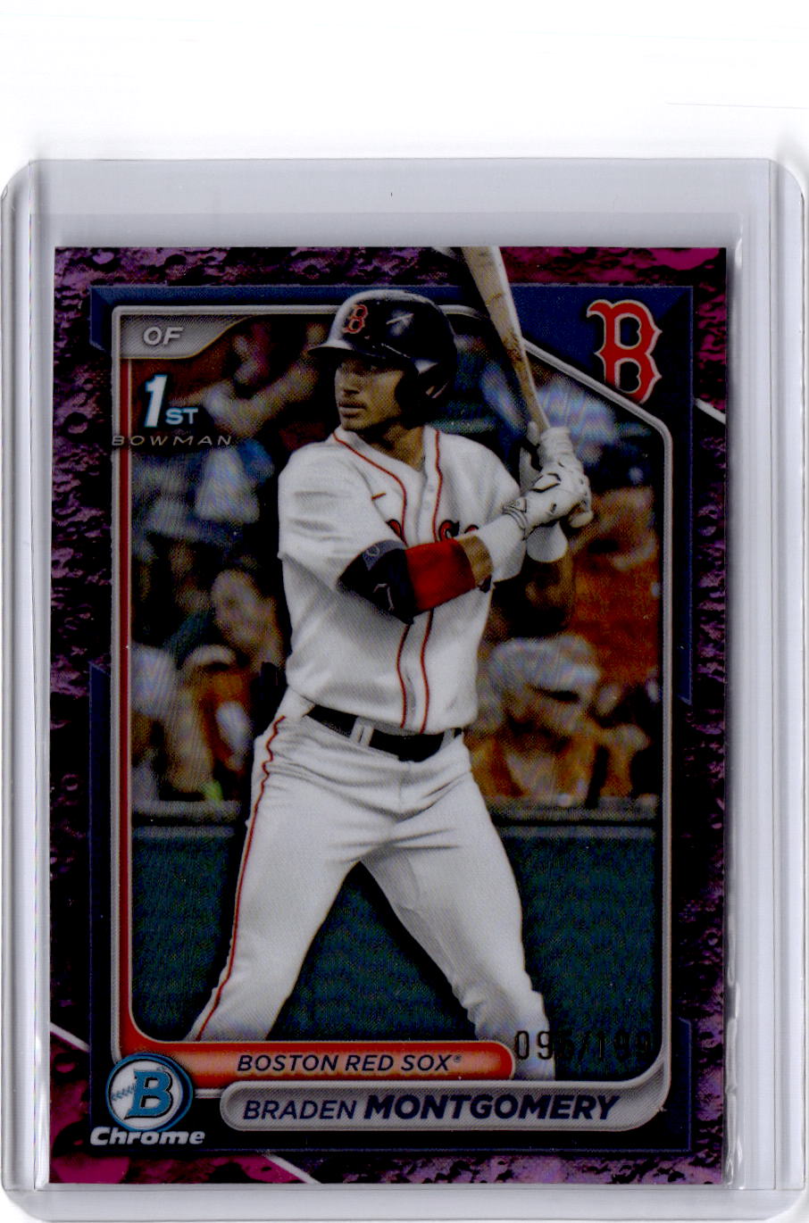 2024 Bowman Draft #BDC-58 Braden Montgomery Chrome Fuchsia Lunar Refractor #/199