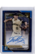 2024 Bowman Draft Jaron DeBerry Chrome Autographs Blue Wave Refractor /150