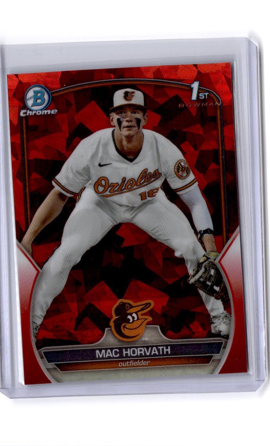 2024 Bowman Sapphire Edition #BCP-6 Mac Horvath Red #/5