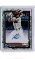 2024 Bowman Draft  Ryan Waldschmidt Chrome Mojo refractor Autographs /150