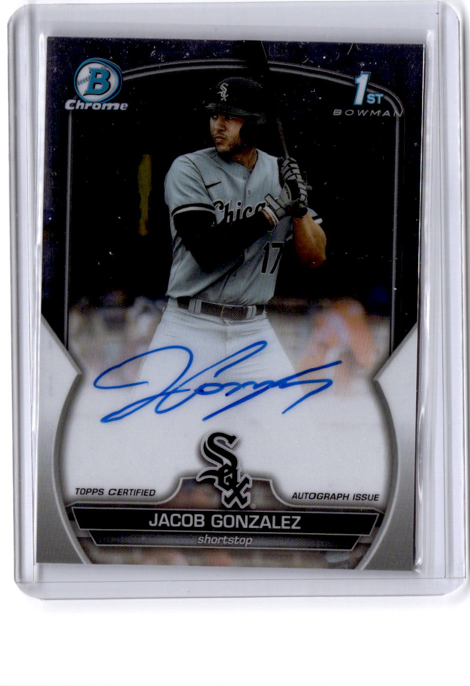 2023 Bowman Draft #CDA-JGO Jacob Gonzalez Chrome Prospect Autographs