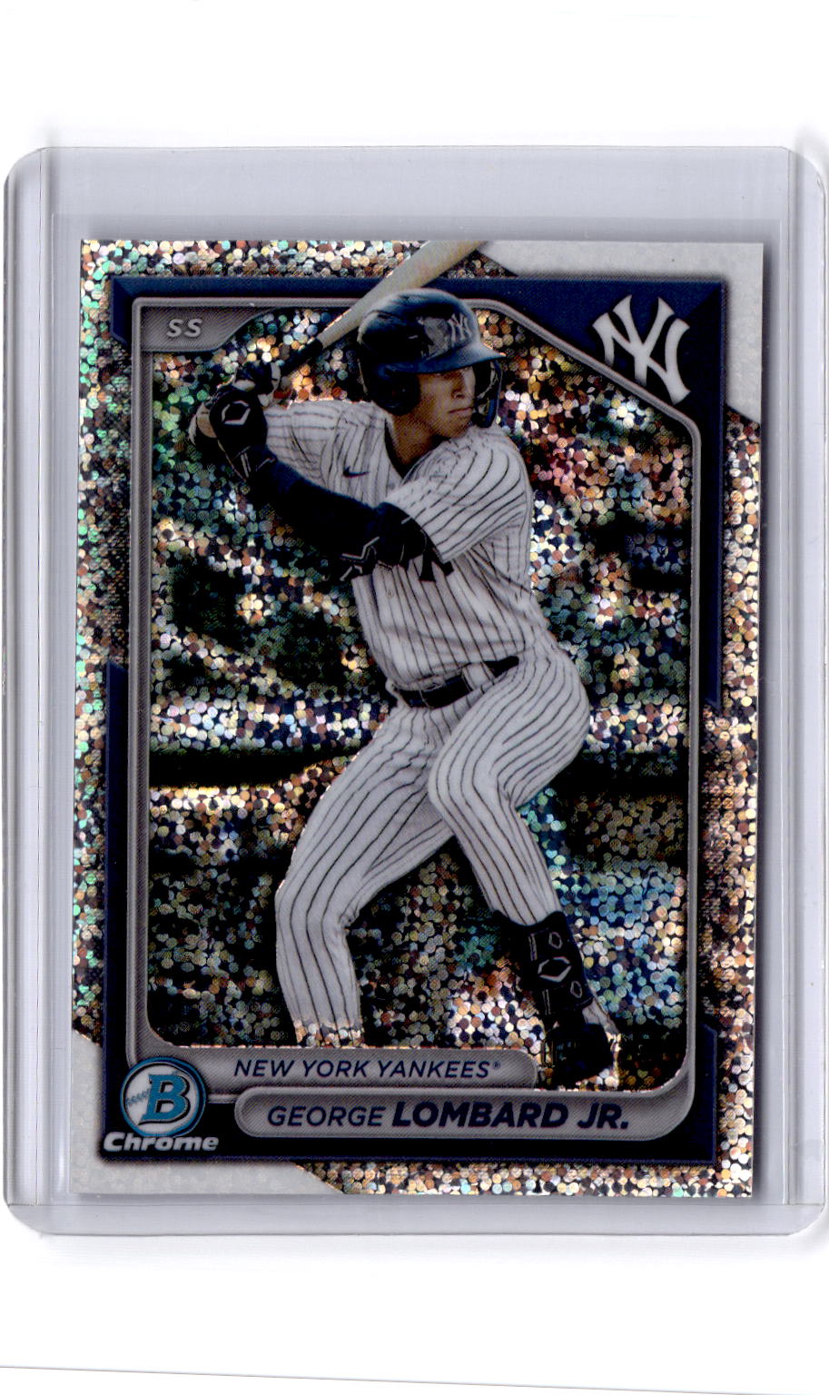 2024 Bowman Draft #BDC-118 George Lombard Jr. Chrome Sparkles Refractor #/200