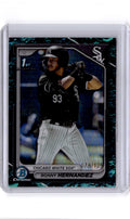 2024 Bowman #BCP-92 Ronny Hernandez Chrome Prospects Aqua Lunar Refractors #/125