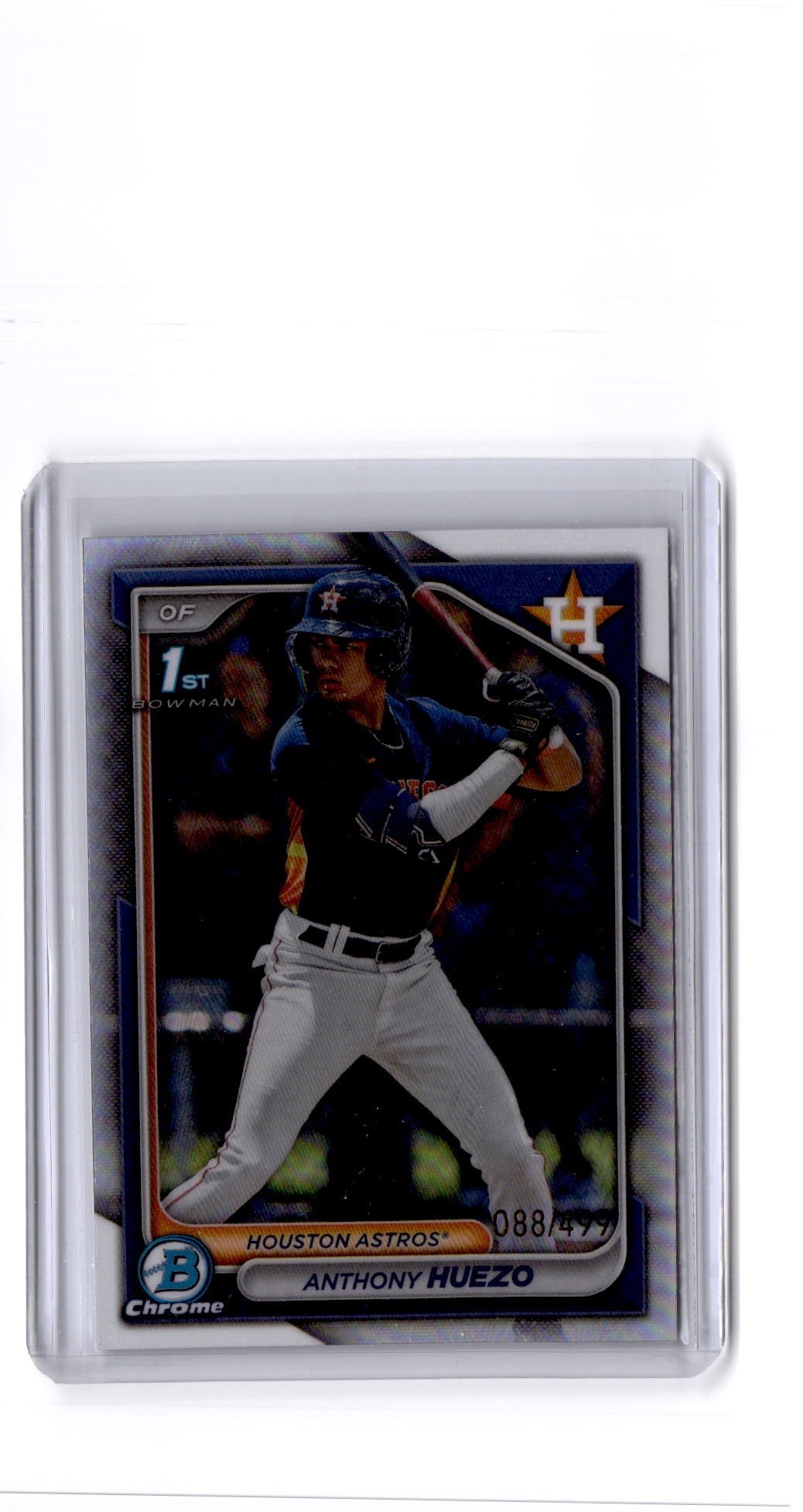 2024 Bowman #BCP-108 Anthony Huezo Chrome Prospects Refractors #/499