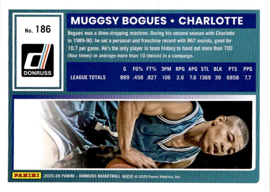 2025-26 Donruss #186 Muggsy Bogues Plaid #/75
