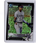 2021 Bowman Chrome #BCP-161 Julio Carreras Prospects Black Shimmer Refractor #/1