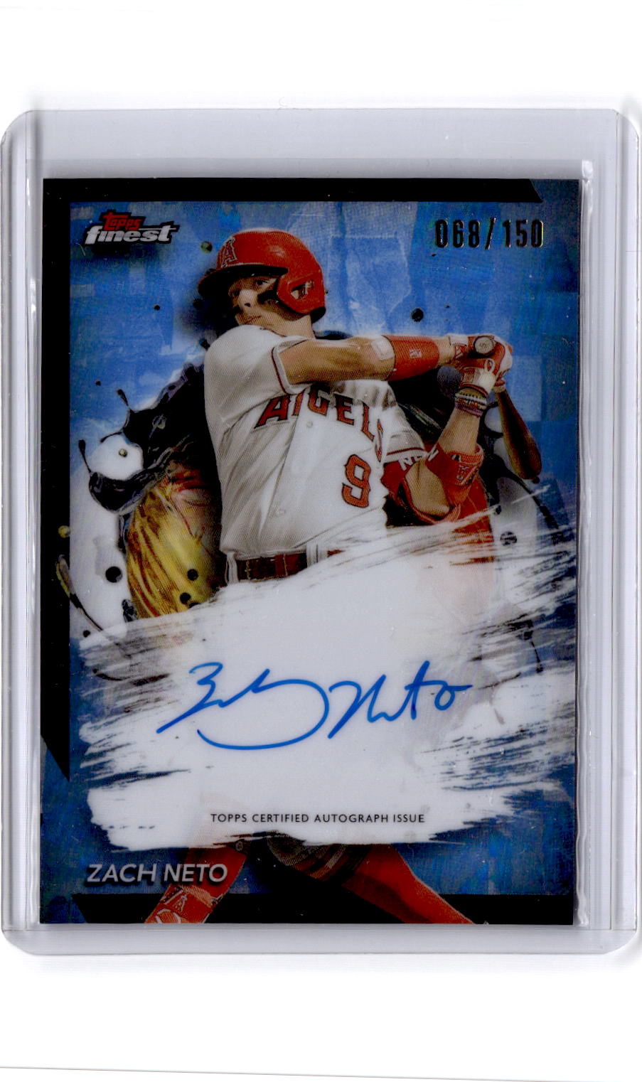 2024 Finest #FA-ZN Zach Neto Finest Autographs Blue Refractors /150