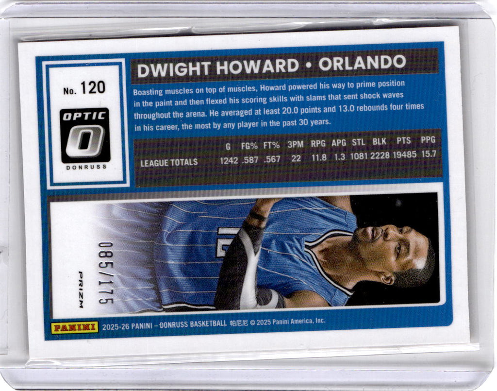 2025-26 Donruss #120 Dwight Howard Optic Orange #/175