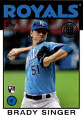 2021 Topps #86B-3 Brady Singer 1986 Topps Baseball 35th Anniversary (Series 1)
