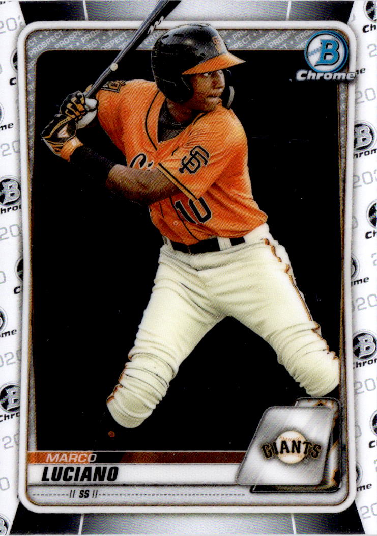 2020 Bowman Chrome #BCP-213 Marco Luciano Prospects