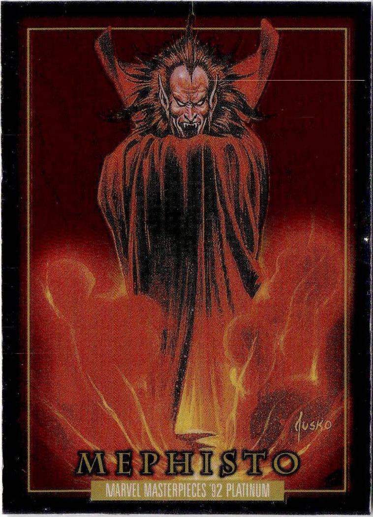 2024 Upper Deck Marvel Masterpieces '92 Platinum #54 Mephisto