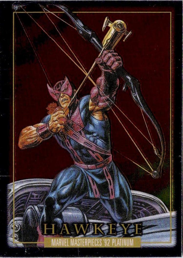 2024 Upper Deck Marvel Masterpieces '92 Platinum #34 Hawkeye