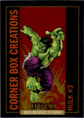 2024 Upper Deck Marvel Masterpieces '92 Platinum #CB-1 Hulk Corner Box Creations