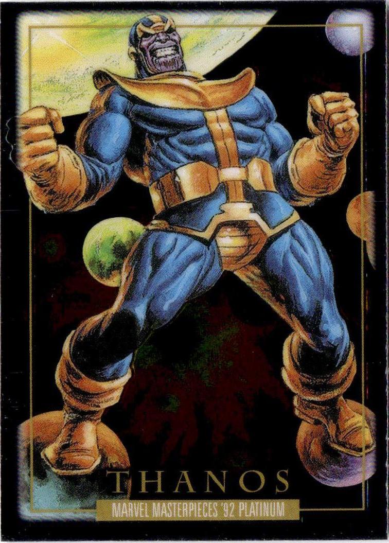 2024 Upper Deck Marvel Masterpieces '92 Platinum #83 Thanos