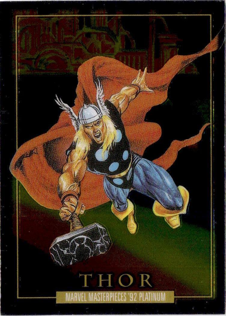 2024 Upper Deck Marvel Masterpieces '92 Platinum #92 Thor