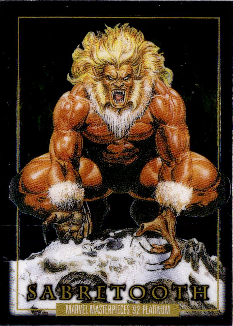 1992 SkyBox Marvel Masterpieces #78 Sabretooth