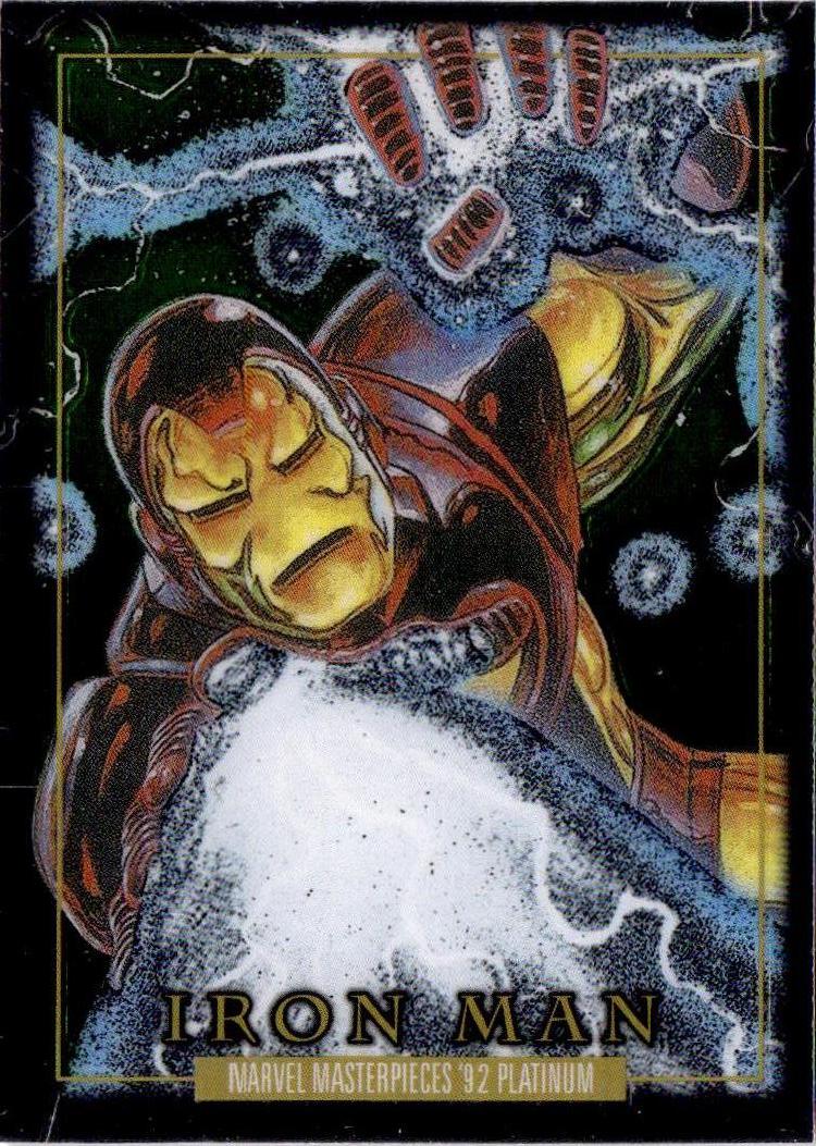 2024 Upper Deck Marvel Masterpieces '92 Platinum #38 Iron Man